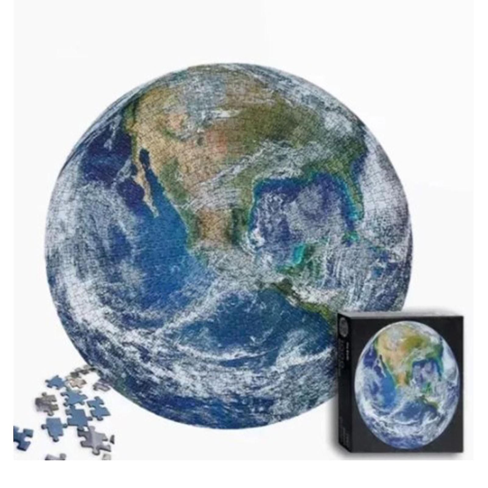 1000 Piece Round Earth Puzzle for Adults Endless Challenge High Resolution Jigsaw Puzzles