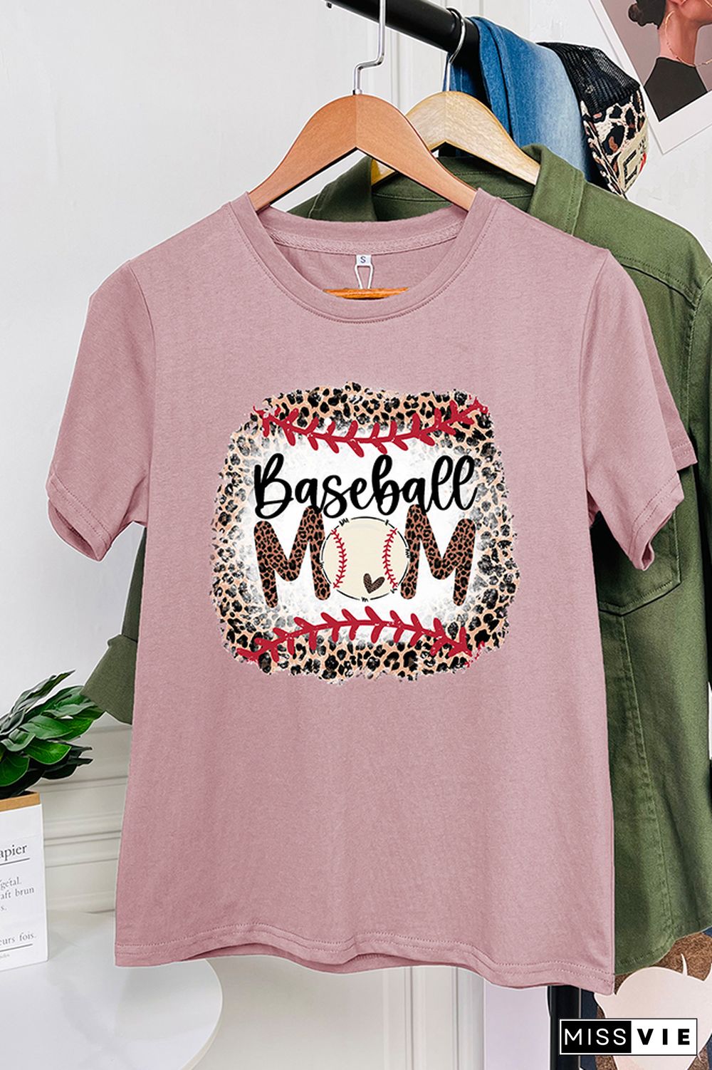 Baseball Mom Short Sleeve Graphic Tee Wholesale