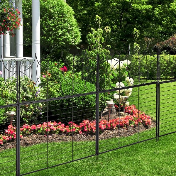 8 Pack Decorative Garden Fence Outdoor 26.2