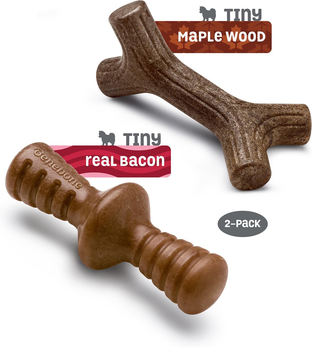 Benebone Bacon Flavor Tough Dog Chew Toy