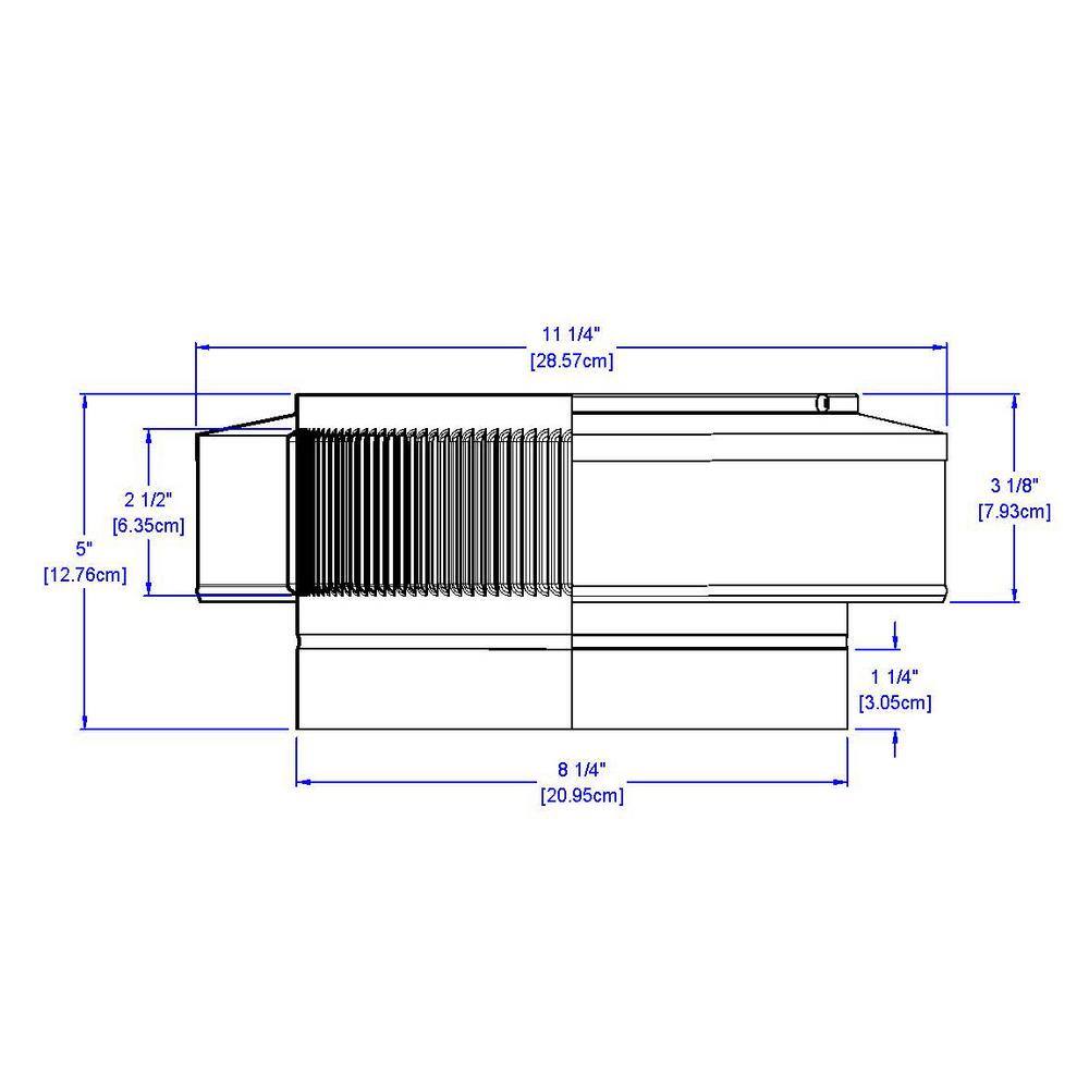 Active Ventilation 8 in. D Aluminum Vent Pipe Cap in Weatherwood VPC-8-WD