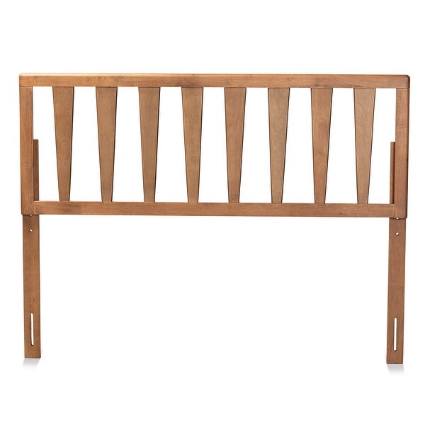 Duncan Contemporary Ash Walnut Finished Wood Headboard - - 32969788