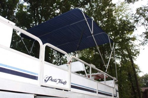 Navy Blue Vortex 4 Bow Bimini Top 10' Long， 73-78