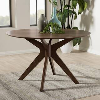 Baxton Studio Monte Medium Brown Finished Wood Dining Table 28862-7175-HD