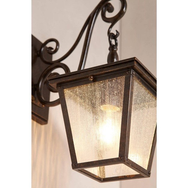 High Bronze Outdoor Wall Lantern