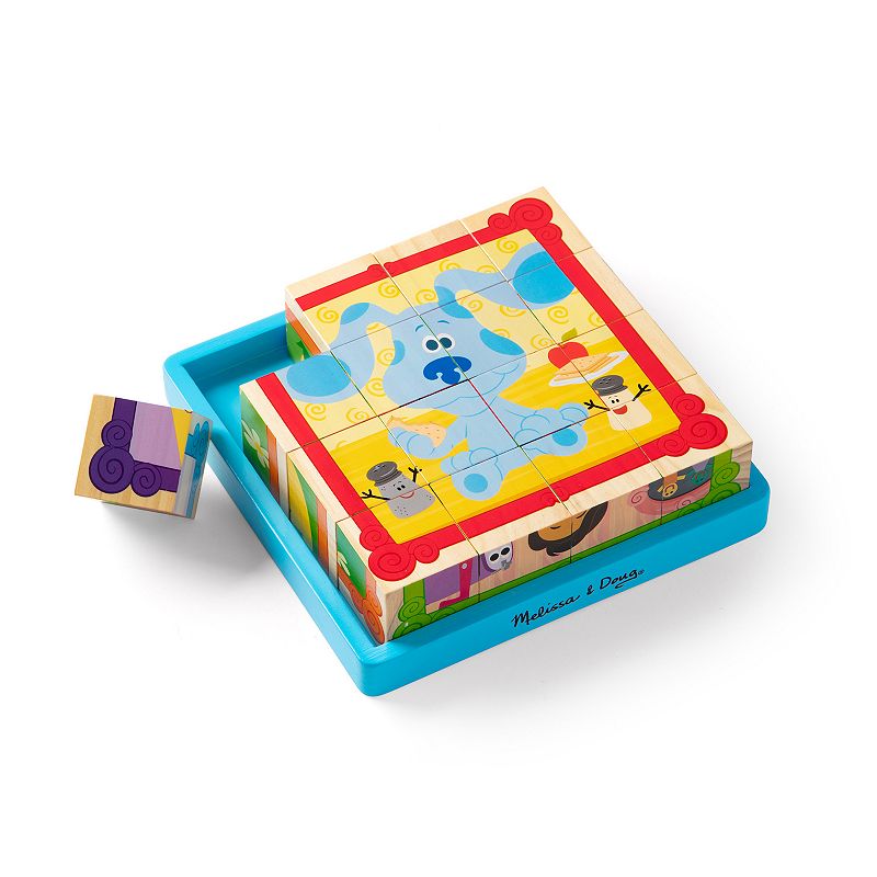 Melissa and Doug Blue's Clues and You Wooden Cube Puzzle