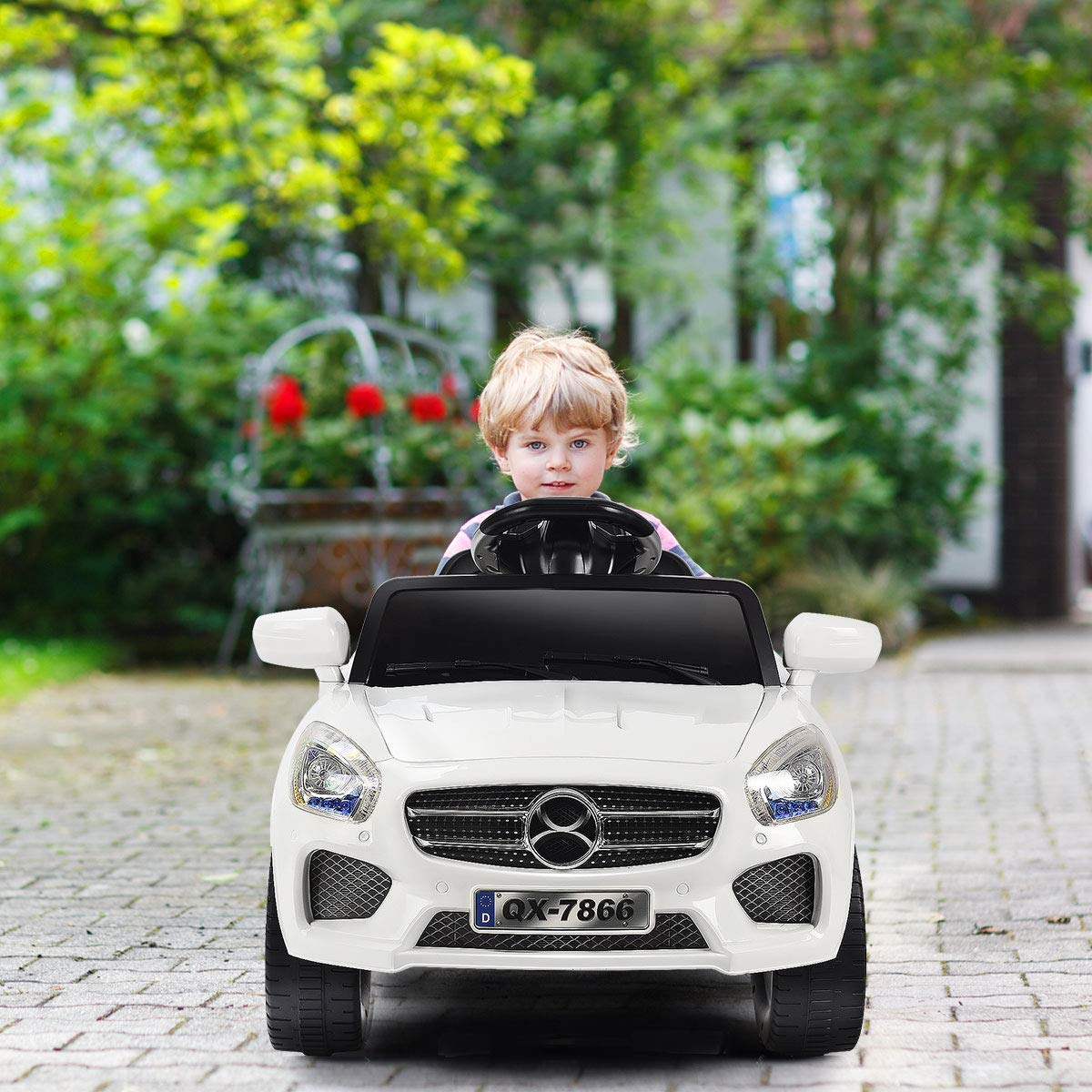 Kids Ride On Car, 6V RC Parental Remote Control & Foot Pedal Manual Modes