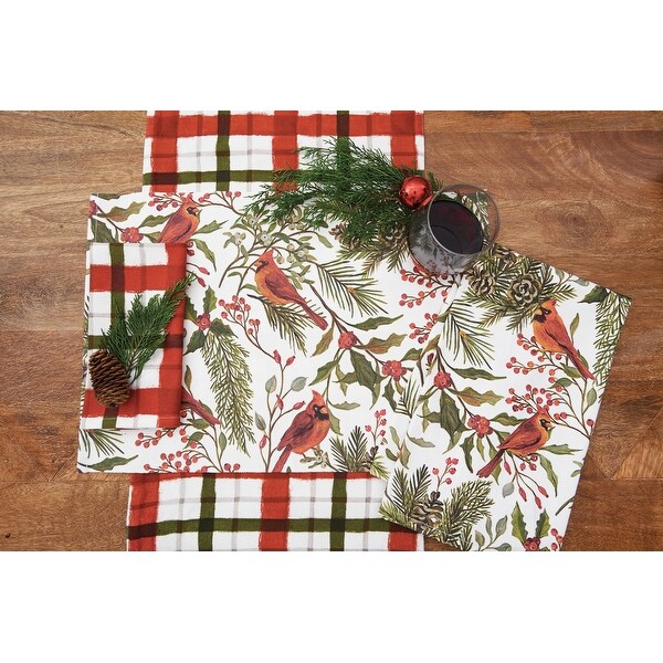 Cardinal Plaid Napkin Set of 6