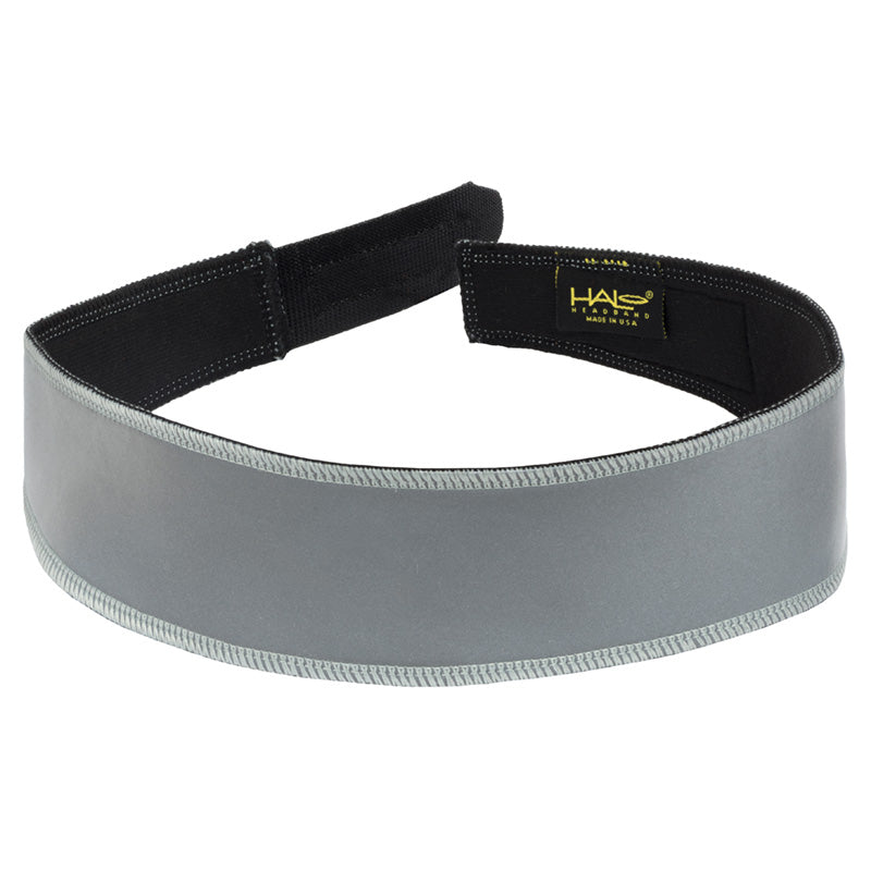 Halo V - Velcro Adjustable Headband - Reflective Silver
