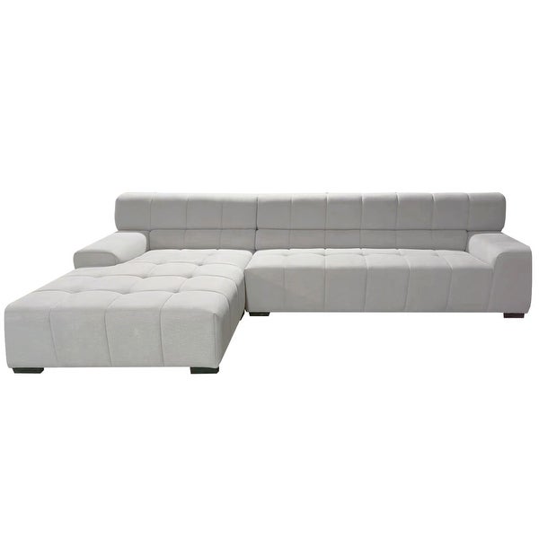 Williamspace Modern Upholstered Sectional Sofa L-shape With Chaise Living Room