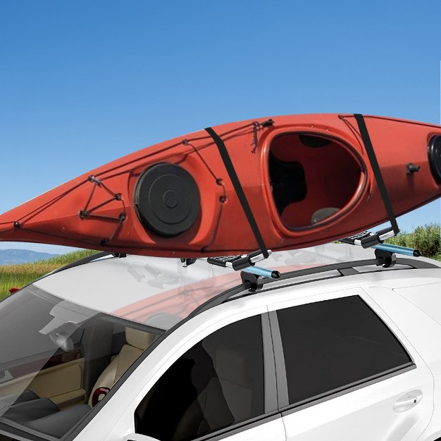 Costway J bar Kayak Roof Rack Folding Universal Kayak Rack For Canoe Surfboard