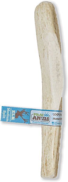 Prairie Dog Split Elk Antler Dog Chews， 6 - 7.5 inch