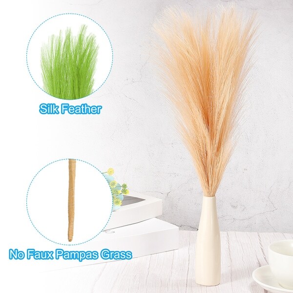 6 Pcs 17 Inch Faux Pampas Grass Artificial Boho Decor