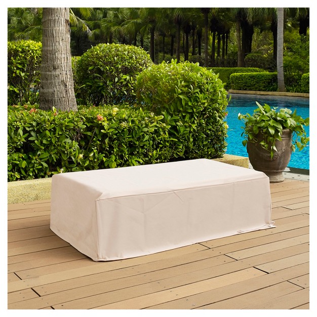 Outdoor Rectangular Table Furniture Cover Cream Crosley