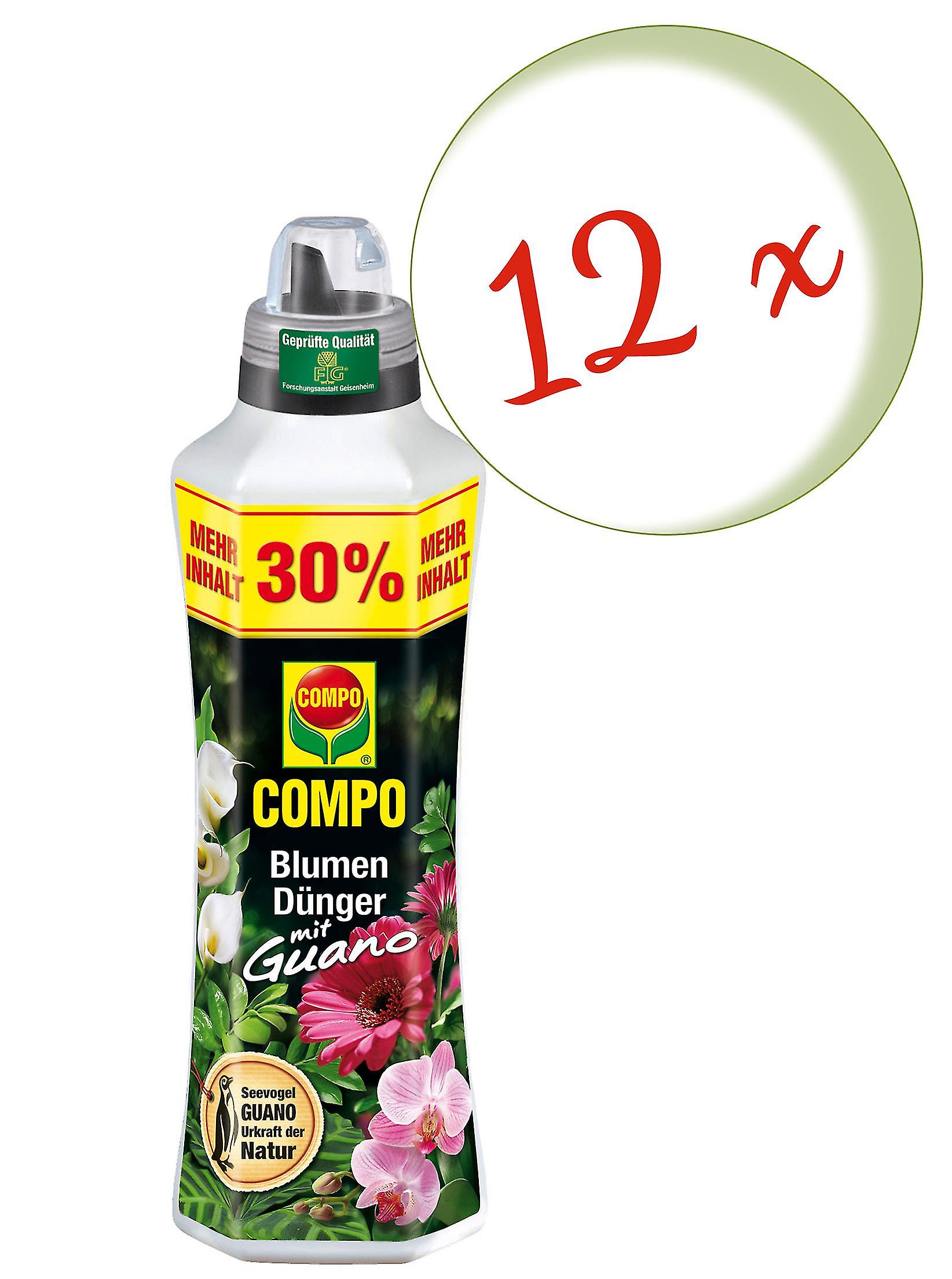 12 x COMPO Blumend??nger mit Guano， 1，3 Liter