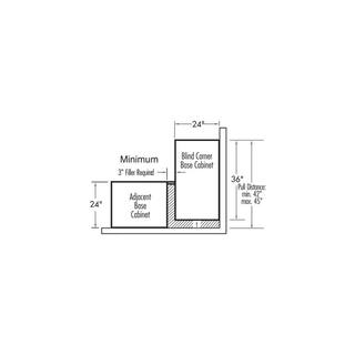 Hampton Bay Shaker Dove Gray Stock Assembled Blind Base Corner Kitchen Cabinet (36 in. x 34.5 in. x 24 in.) KBBC45-SDV