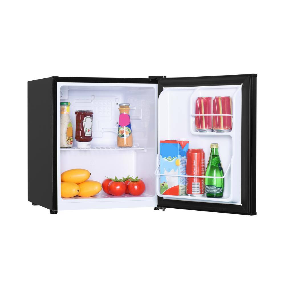 Danby 17.13 in. 1.6 cu.ft. Mini Refrigerator in Black without Freezer DAR016B1BM