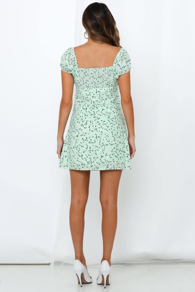 Keep Up With My Rhythm Dress Green