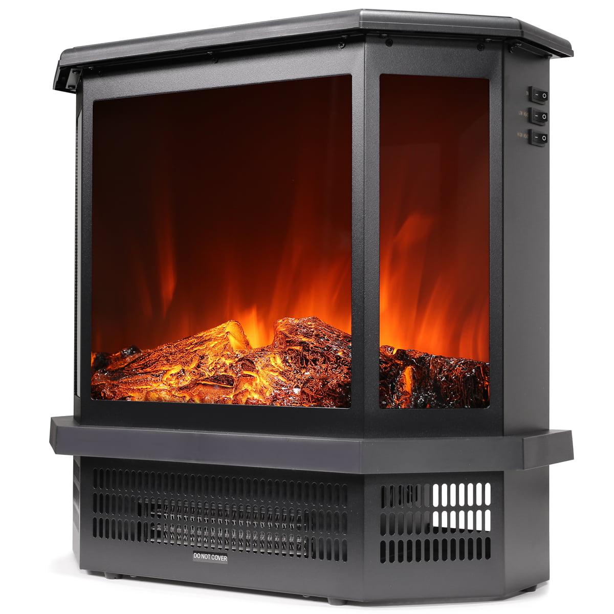 XtremepowerUS 3D Classic Fireplace Heater Electric Stove Flame