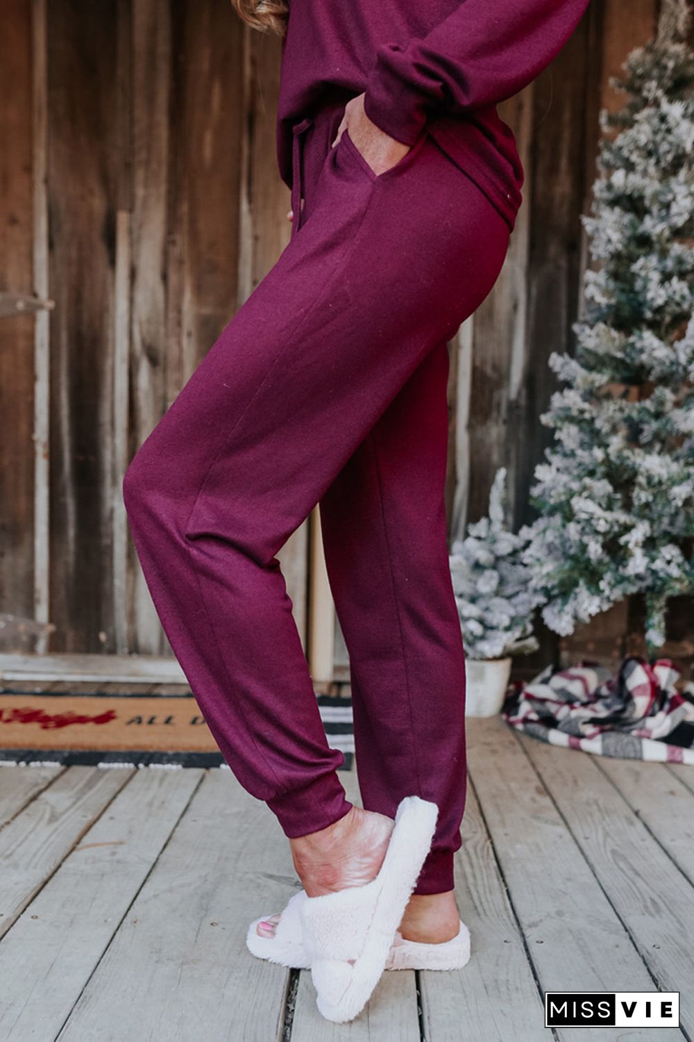 Long Sleeve Pullover and Jogger Pants Lounge Set