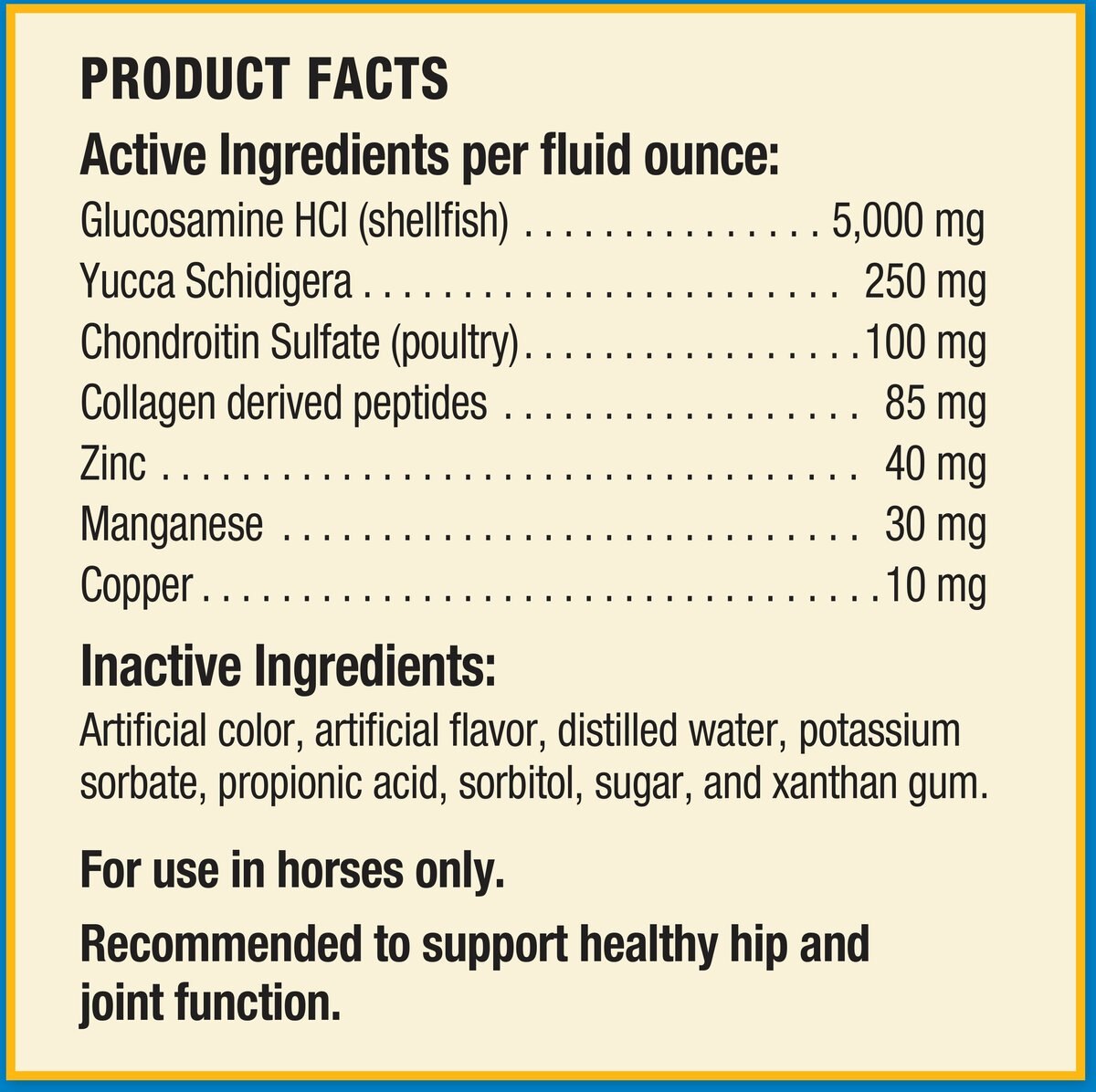 Farnam FluidFlex Joint Solution Liquid Horse Supplement