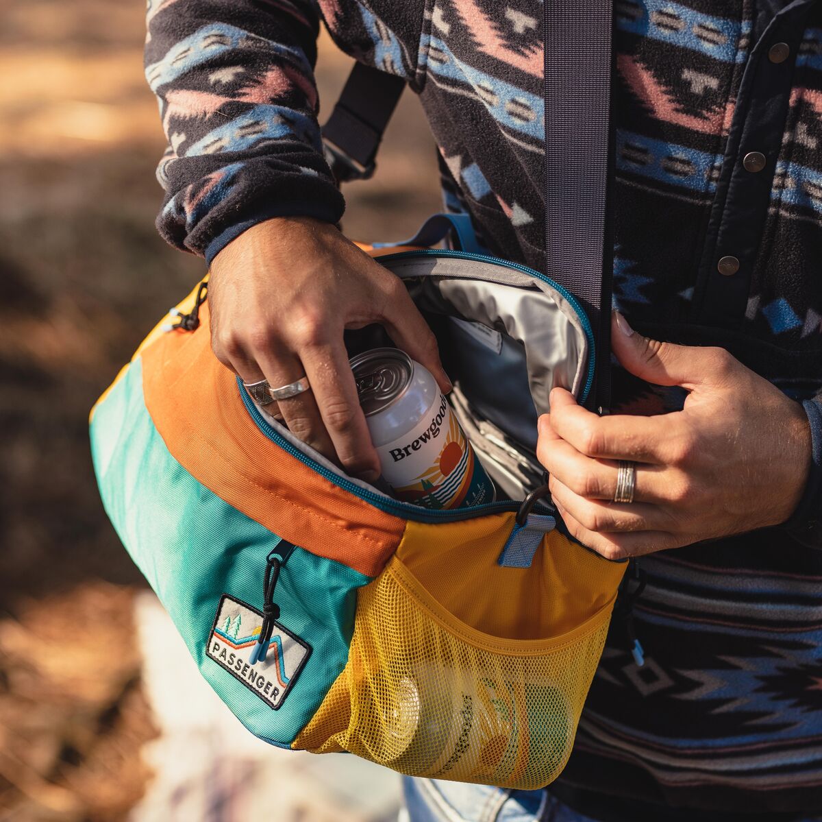 8-Pack Recycled Cooler Bag - Multi Colour