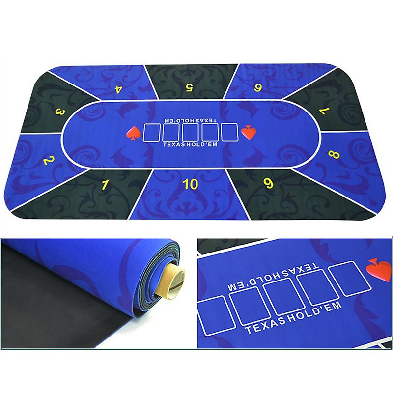 1.2*0.6m Hold'em Texas Poker Mat Blackjack Baccarat Dice Roulette  Durable Rubber Home Gaming Desk Pad Casino Chips Tablecloth