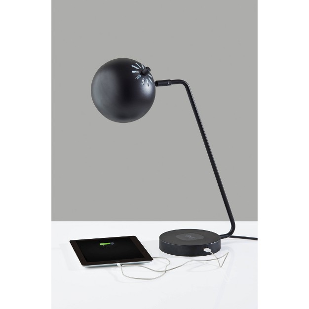 Emerson Charge Table Lamp Black Adesso