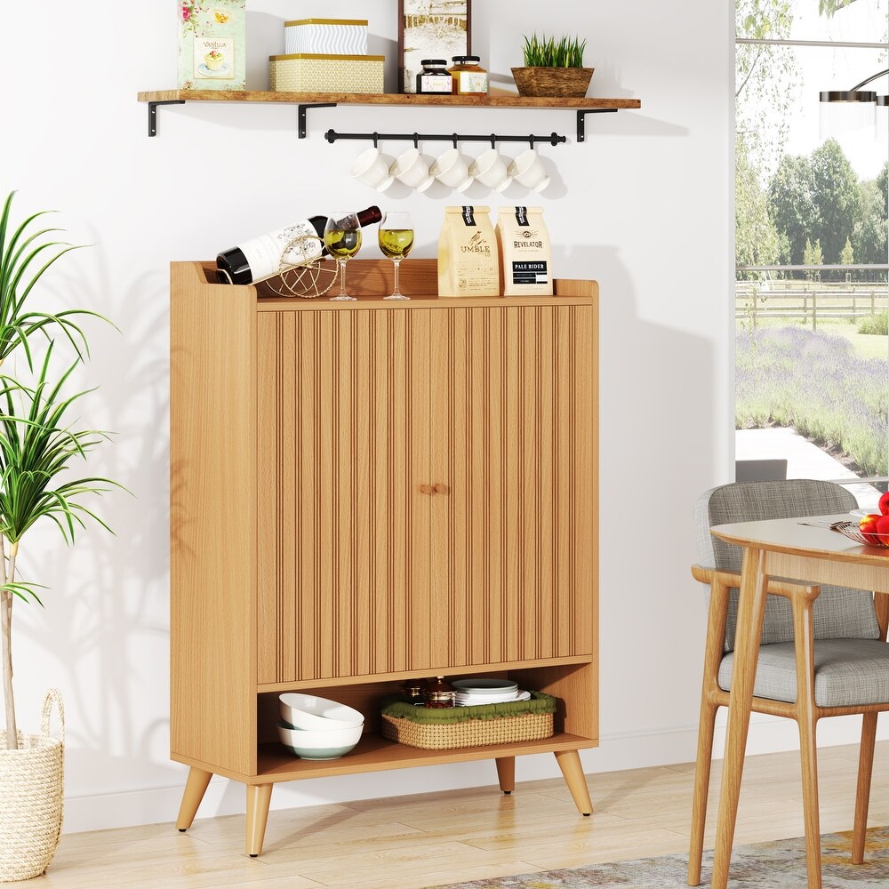 Sideboard Buffet Cabinet with 2 Doors and Removable Shelves