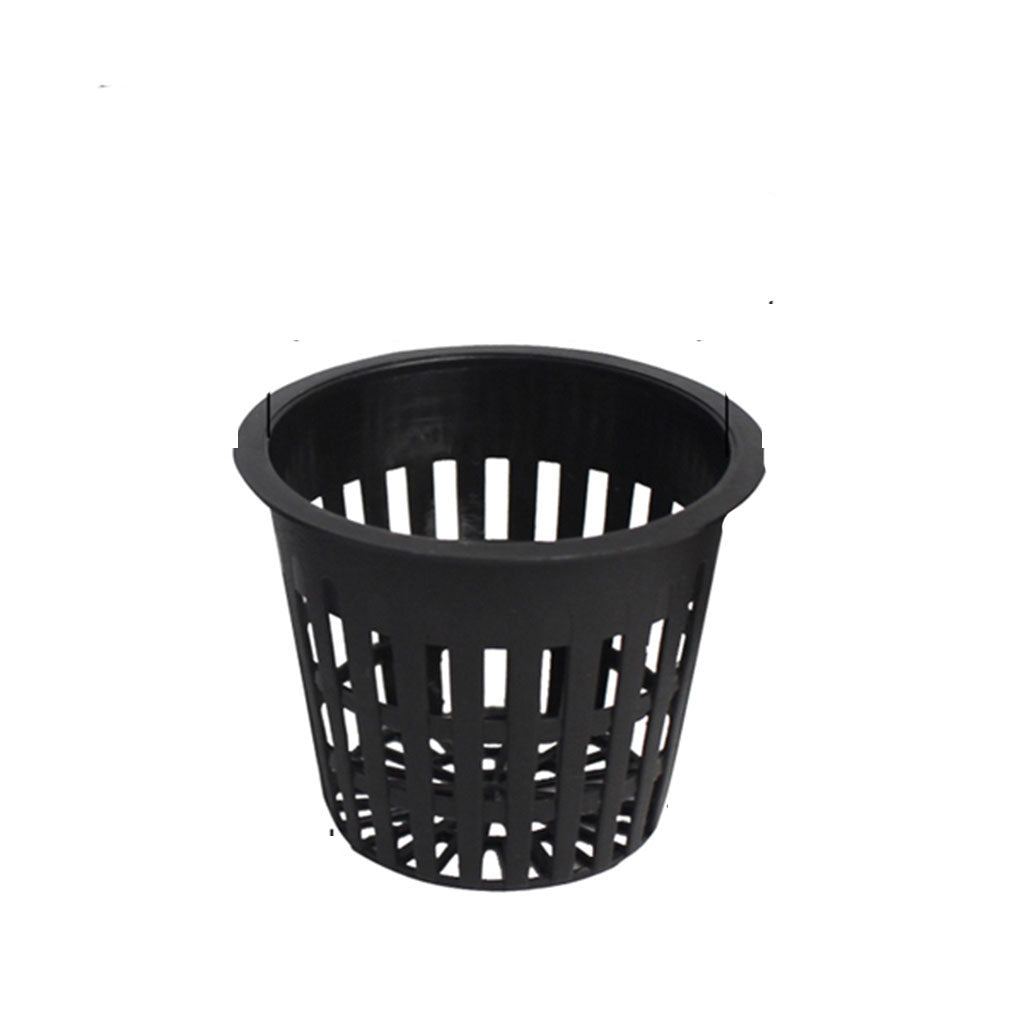 5 Pack of Lightweight Net Pot Cups for Hydroponics and Aquaponics - Wide Lip Design with Slotted Mesh Sides