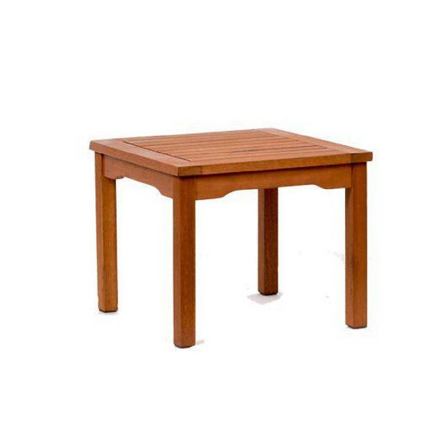 Kingsbury Outdoor Eucalyptus Wood Side Table International Home Miami