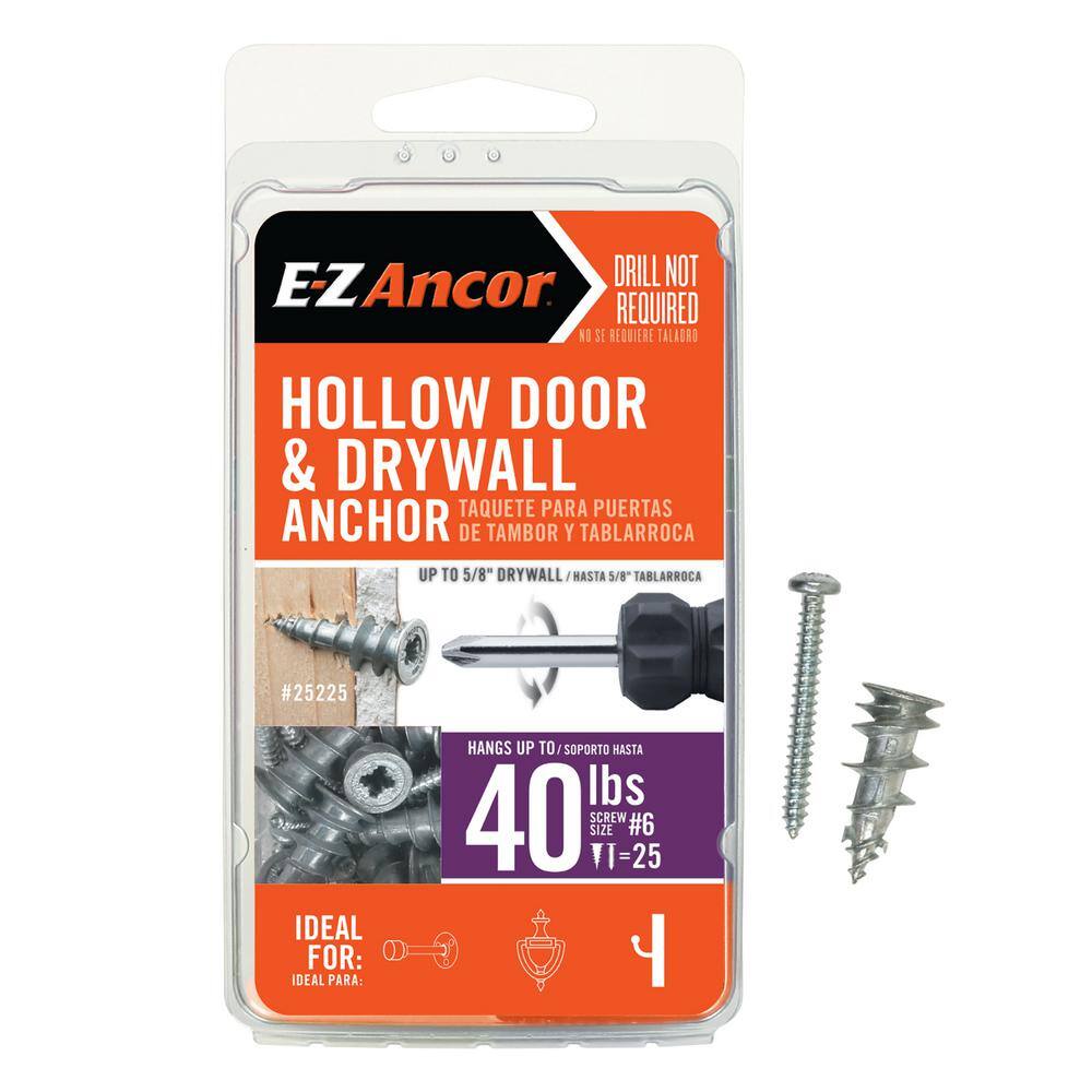 E-Z Ancor Stud Solver 40 lbs. Drywall and Stud Anchors (25-Pack) 25225