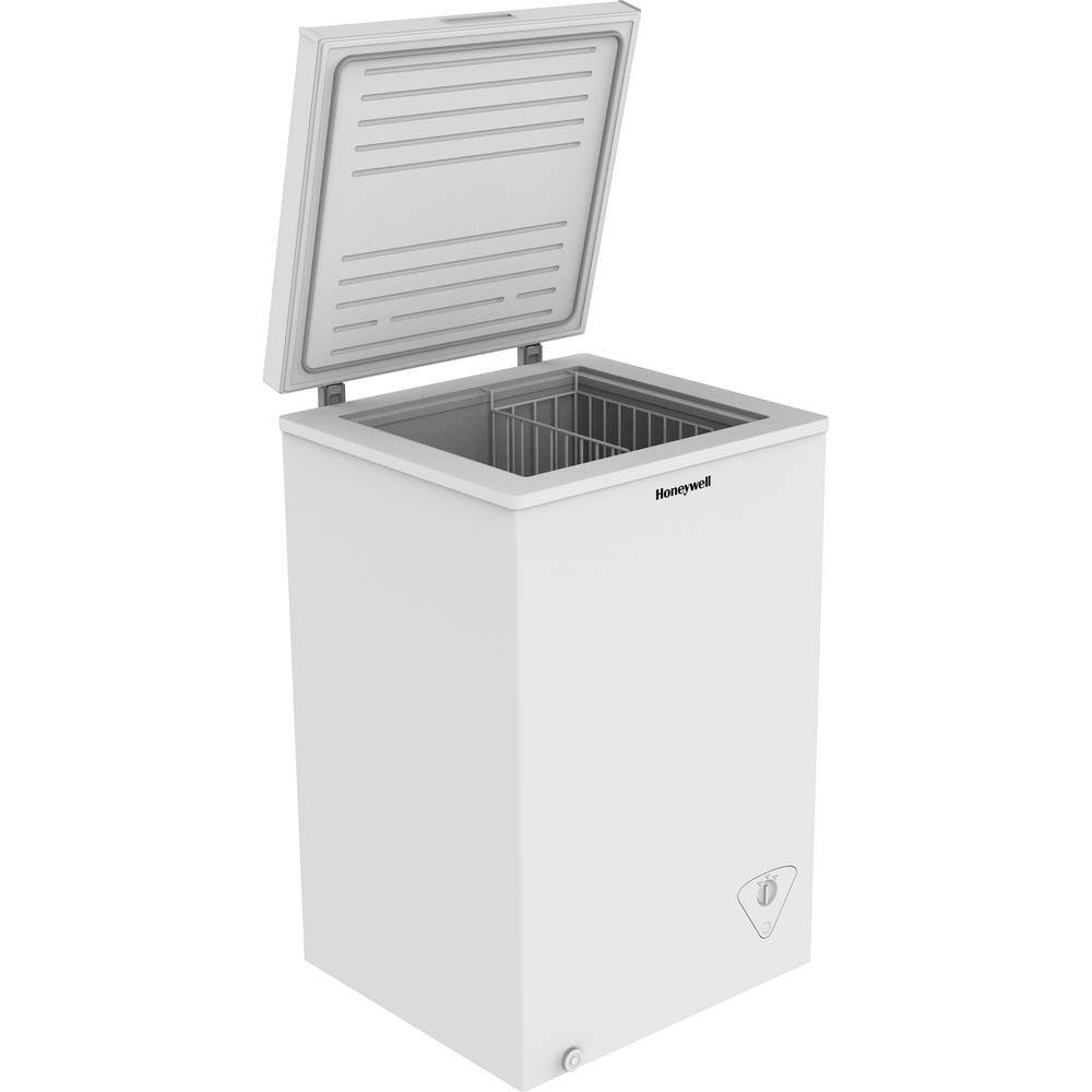 Honeywell 3.5 cu. Ft. Chest Freezer with Storage Basket in White H35CFW