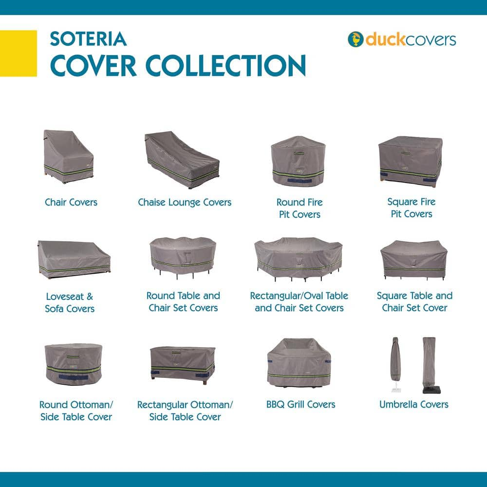 Duck Covers Soteria RainProof 34 in. D x 34 in. W x 86 in. H Stand-Up Patio Heater Cover RPH863624