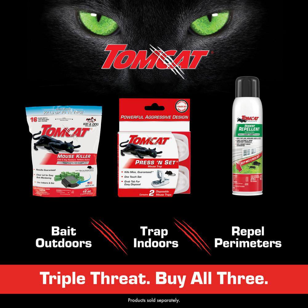 TOMCAT 14 oz. Rodent Repellent for Indoor and Outdoor Mouse and Rat Prevention Continuous Spray 036830605