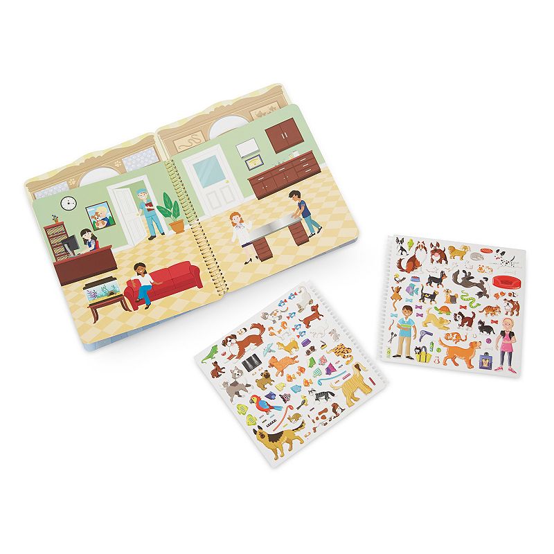 Cool Careers and Pet Place Puffy Sticker Activity Book Bundle