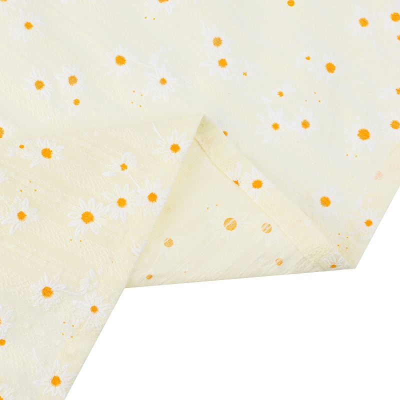 Rectangle Cotton Yellow Restaurant Picnic Party Tablecloth 1 Pc， 55 X 79