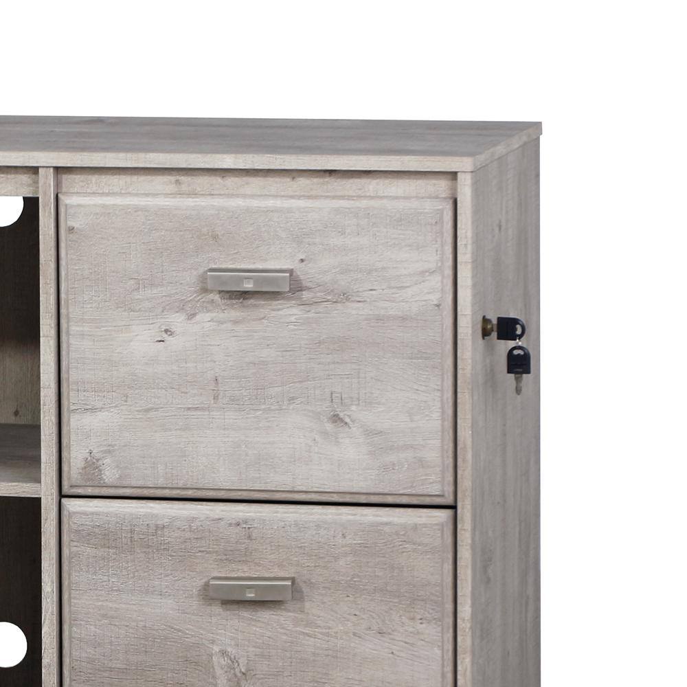 SAINT BIRCH Elma Washed Gray Pedestal File Cabinet SBEL4009FCWG