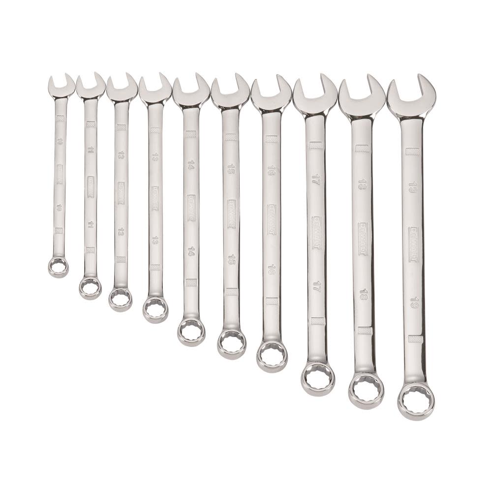 10 Piece Combination Metric Wrench Set ;