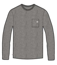 Heritage Recycled Relaxed Fit LS T-Shirt - Grey Marl