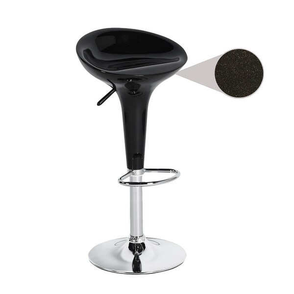 Set of 2 Classic Swivel Adjustable Height Bar Stools