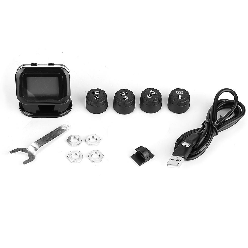 C-120 External Tpms Sensor Usb Auto Tire Pressure Monitoring System With Lcd Display