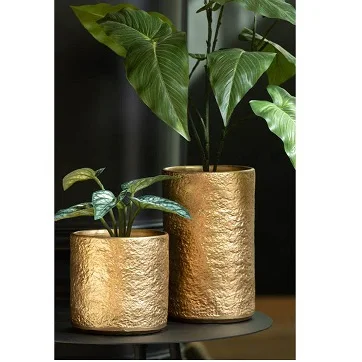 Set of Two Wedding Decorative Pots Metal Planter Home Indoor Garden Usage Customized Size Metal Planter