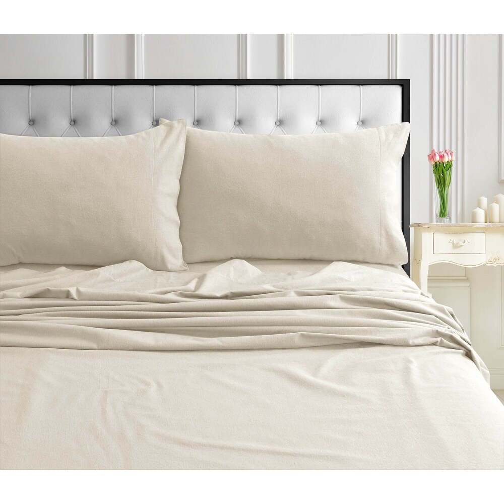 Cozy Ultra soft Flannel Deep Pocket Oversized Bed Sheet Set