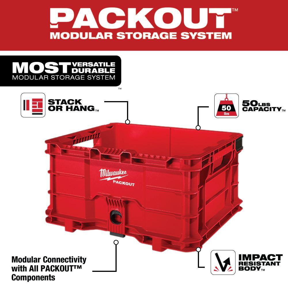 MW PACKOUT 22 in. Rolling Tool Box22 in. Large Tool Box18.6 in. Tool Storage Crate Bin 48-22- 8426 48-22-8425 48-22-8440