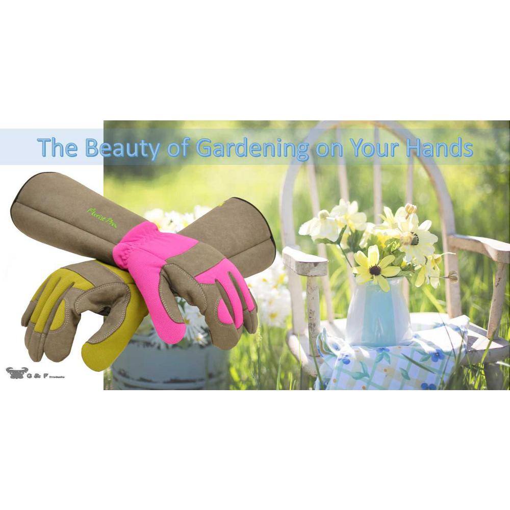 G  F Products Superior Garden Rose Women's Medium Gloves 2430M