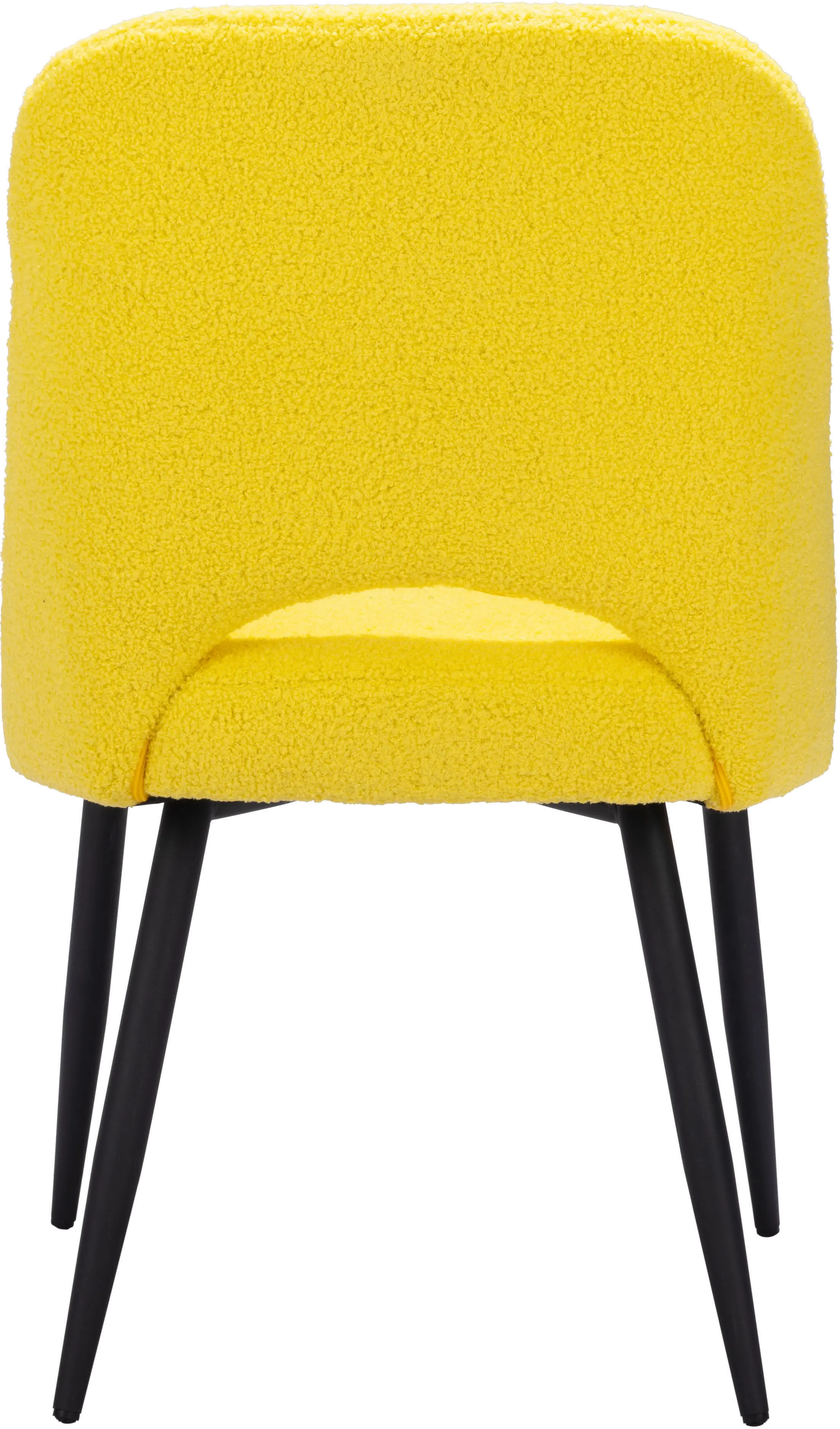 Teddy Yellow Dining Chair， Set of 2