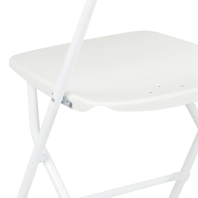 Flash Furniture 10-Pack White Standard Folding Chair with Solid Seat (Indoor)