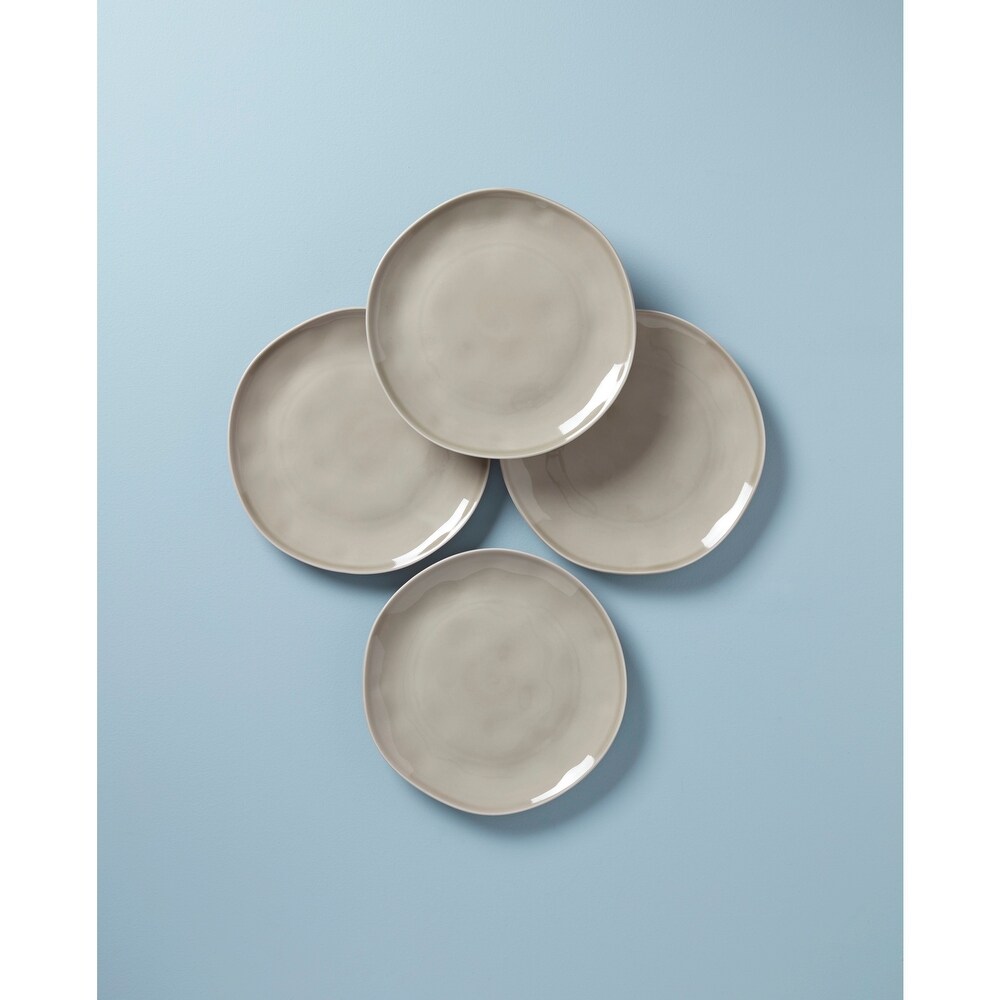 Bay Colors 4 Piece Dinner Plates  Grey