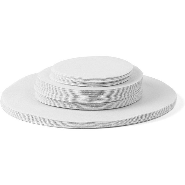 J amp v Textiles Plate Separators Storage Set Of 48 And 3 Different Size Thick And Premium Soft Felt Plate Dividers For China dish coffee Saucers